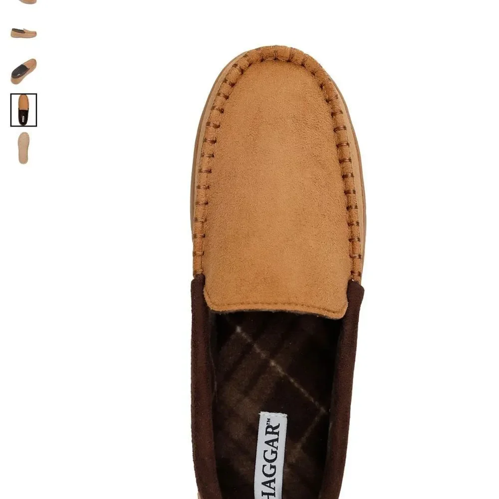 Haggar Men's Brown and Tan Loafers